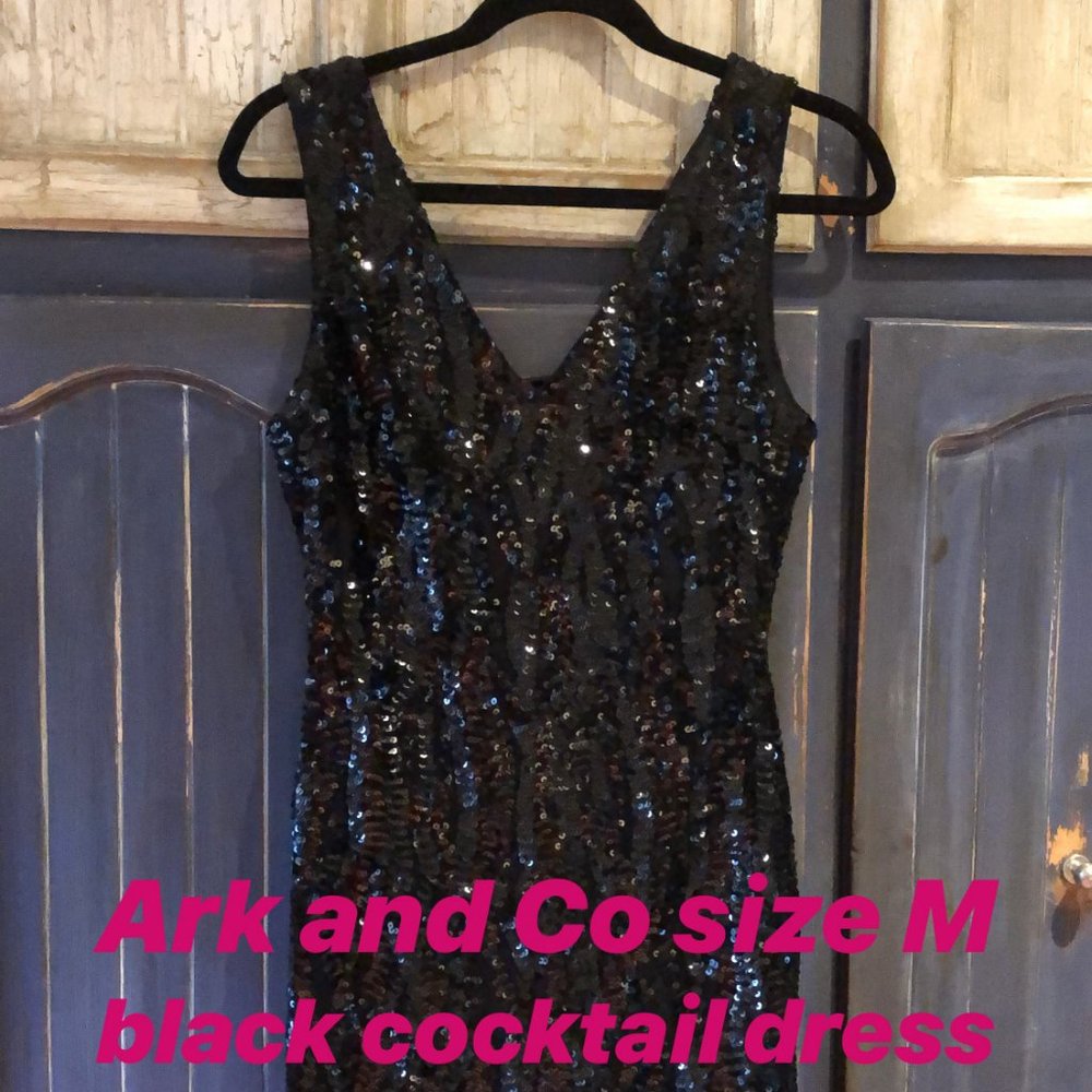 Ark and CO Black sequin Cocktail dress